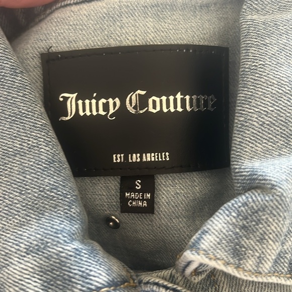 NWOT Juicy Couture Denim Jacket with Rhinestones Size Small MSRP $175🔥🔥 (F2) - Picture 6 of 6